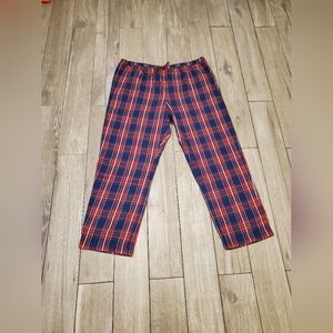 Hanna Andersson adult unisex 100% cotton plaid flannel pajama pants plus size